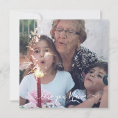 Nana用パーソナライズされたフローラフォトカード カード (裏面)