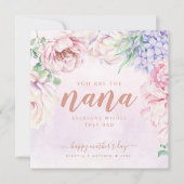 Nana用パーソナライズされたフローラフォトカード カード (正面)