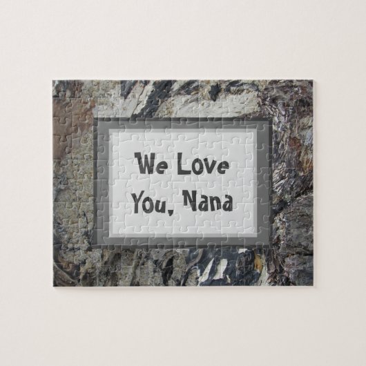 Nana自然写真Marbled Earth Tone Driftwood ジグソーパズル (横)