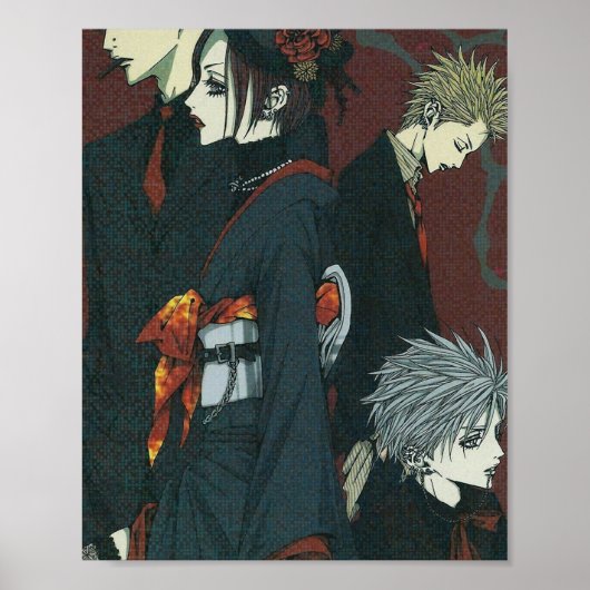 Nana黒い石のフォルマールを広げた ポスター (正面)