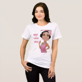 Nana お洒落 Tribute – メッセージカスタムと日付 トライブレンドTシャツ (正面全面)