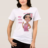 Nana お洒落 Tribute – メッセージカスタムと日付 トライブレンドTシャツ (正面)