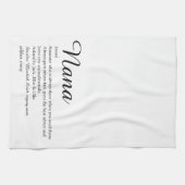 Nana、最高のGranny、Granny定義スクリプト キッチンタオル (横)