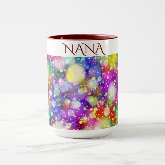 "NANA"色のコーヒーマグ数々の。 マグカップ (中央)