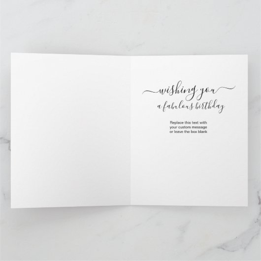 Nana 3フォトコラージュパーソナライズされた誕生日 カード (内部)