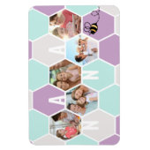 Nana 5フォトコラージュ4文字ハニカかわいらしム マグネット (縦)