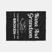 Nana And Grandson A Bond That Can't Be Broken フリースブランケット (正面(横))