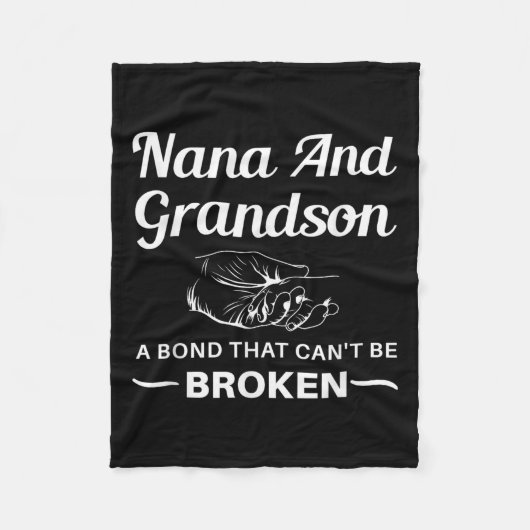 Nana And Grandson A Bond That Can't Be Broken フリースブランケット (正面)