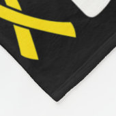 Nana Bear小児癌認識度おばあちゃんのA フリースブランケット (角)