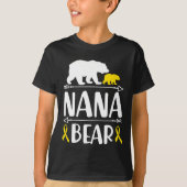 Nana Bear小児癌認識度おばあちゃんのA Tシャツ (正面)