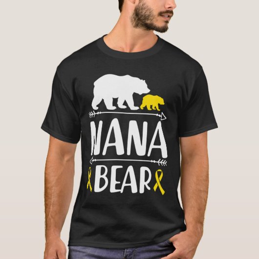 Nana Bear小児癌認識度おばあちゃんのA Tシャツ (正面)
