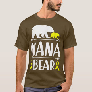 Nana Bear小児癌認識度おばあちゃんのA Tシャツ