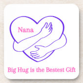 Nana Big Hugは最高の贈り物 コースター (正面)