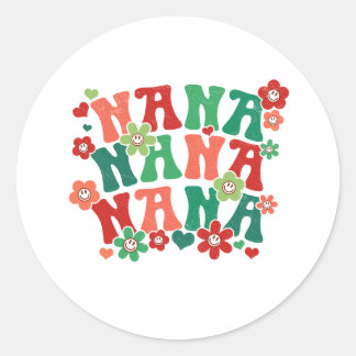 Nana Christmasスタンプ ラウンドシール