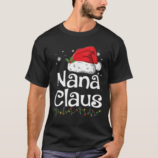 Nana Claus Pajamas Santa Tシャツ (正面)
