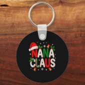 Nana Claus Santa Claus Crochet &amp; Knitting Love キーホルダー (正面)