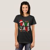 Nana Claus Santa Claus Crochet &amp; Knitting Love Tシャツ (正面フル)