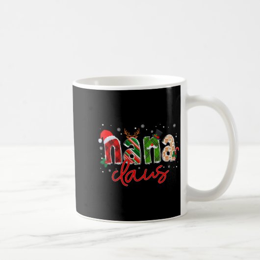 Nana Claus Santa Claus Family Matching Christmas P コーヒーマグカップ (右)