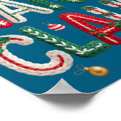 Nana Claus Santa Claus Grandma Family Matching Chr ポスター (角)