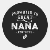 Nana Est 2025妊娠素晴らし発表に昇進 ラウンドシール (正面)