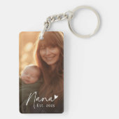 Nana Est year手書きスクリプトとハート写真 キーホルダー (裏面)