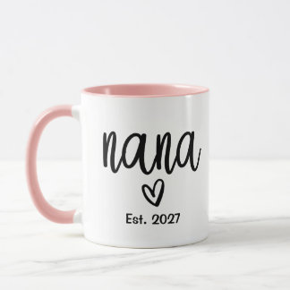 Nana Established 2027、赤ちゃんの出生発表 マグカップ
