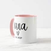 Nana Established 2027、赤ちゃんの出生発表 マグカップ (正面左)