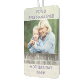 Nana Ever最高のに投票 – カスタム年 – 写真2枚 カーエアーフレッシュナー (左)