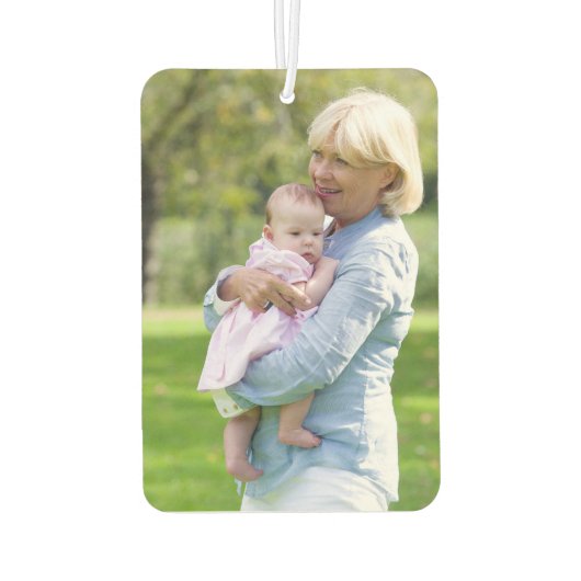 Nana Ever最高のに投票 – カスタム年 – 写真2枚 カーエアーフレッシュナー (裏面)