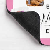 Nana Ever最高の書道5写真ピンク マウスパッド (コーナー)