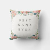 NANA EVER 最高の 8フォトコラージピンクフローラカスタム クッション (裏面)