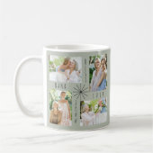 Nana Ever 4最高のまたは8写真コラージグリーンマグカップ コーヒーマグカップ (左)