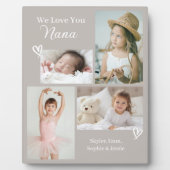 Nana Grandkids写真コラージュ大好き フォトプラーク (正面)