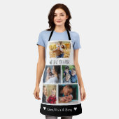 Nana Grandkids大好き5写真白黒 エプロン (着用した状態)