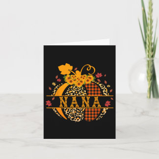 Nana Leopard Print PumpkinおばあちゃんNana Women カード