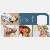 Nana Life is the 最高の Life  4 Photo Collage Blue Case-Mate iPhoneケース (裏面 (横))
