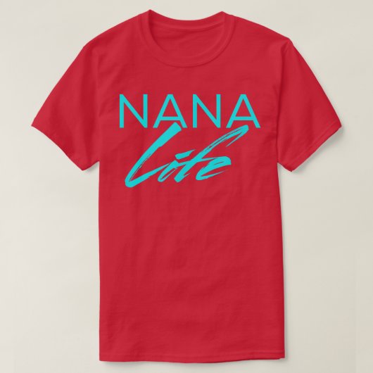 Nana Life T Cute おもしろい Graphic Teeおばあちゃんの Tシャツ (デザイン正面)