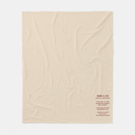 Nana & Me Cudle毛布 フリースブランケット