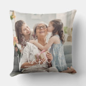 Nana Mothers day Text Overlay Script Chic クッション (裏面)