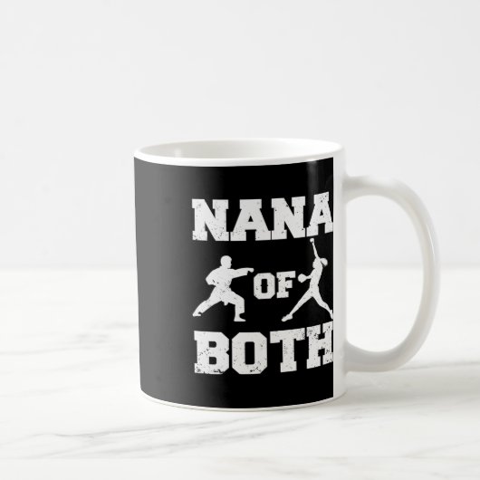 Nana Of Both Funny Softll And Karate Nana コーヒーマグカップ (右)
