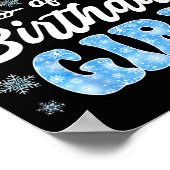 Nana Of The Birthday Girl Snowflakes Winter Christ ポスター (角)