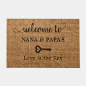 Nana & Papa's Houseへようこそ：愛は鍵 ドアマット (正面)
