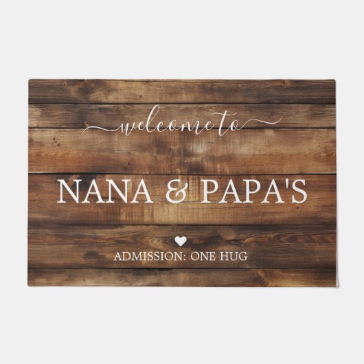 Nana & Papa's House Doormatへようこそ ドアマット (正面)