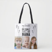 NANA PERSONALIZED PHOTO TOTE BAG FOR GRANDMOTHER トートバッグ (正面)