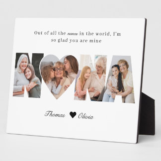 Nana Photo Collage Grandma Keepsake from Grandkids フォトプラーク