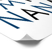 Nana Poster （青） (標準写真フレームサイズ) ポスター (角)