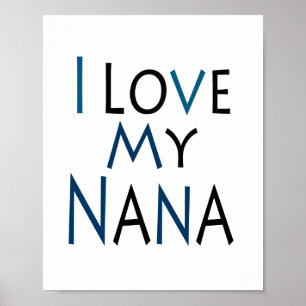 Nana Poster （青） (標準写真フレームサイズ) ポスター