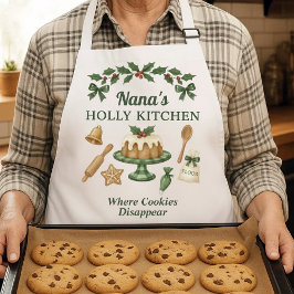 Nana’s Holly Kitchen — Cookies Holiday エプロン