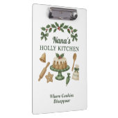 Nana’s Holly Kitchen — Personalized Holiday Clipbo クリップボード (右)