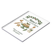 Nana’s Holly Kitchen — Personalized Holiday Recipe ノートブック (左側)